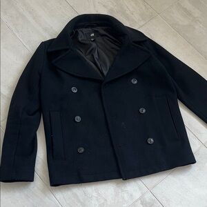 H&M Men's Dark Peacoat